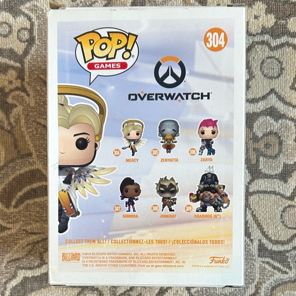 Funko Pop! Overwatch Mercy (Cobalt) Game Stop Exclusive #304 - Picture 7 of 7